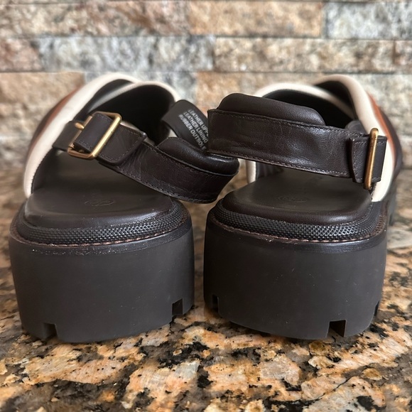 TORY BURCH LUG SOLE SLINGBACK SANDAL LEATHER NAPPA MULTI COLOR - Picture 5 of 10